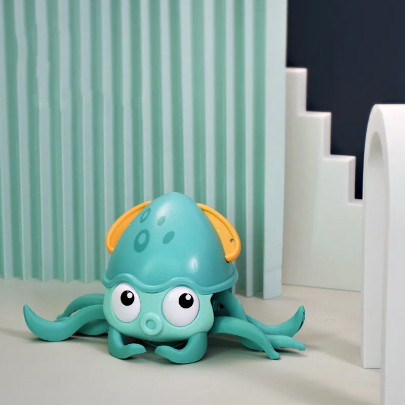 

Toddlers Shower Toys Animal Octopus Baby Learn Crawl Grasping Mobile Toys Baby Swim Pool Chain Clockwork Toy Brain Game Kid Gift