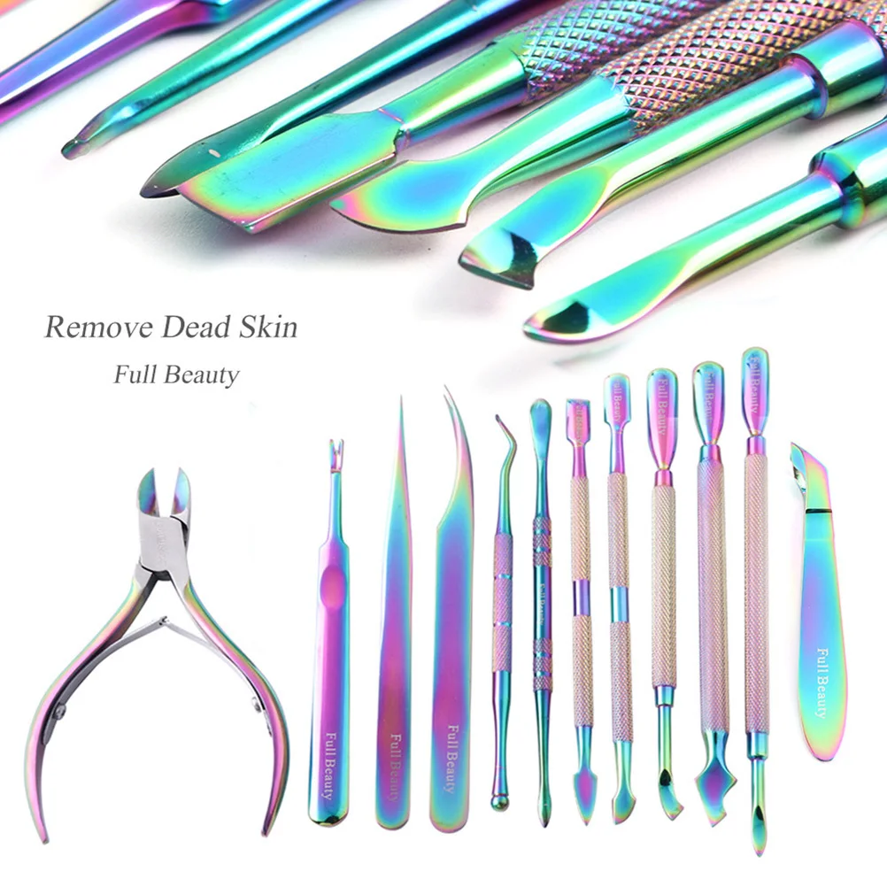 

Ergonomic Nail Cuticle Pusher Stainless Steel Dead Skin Remover Tool for Fast Comfortable Manicure Cuticle Cleaner