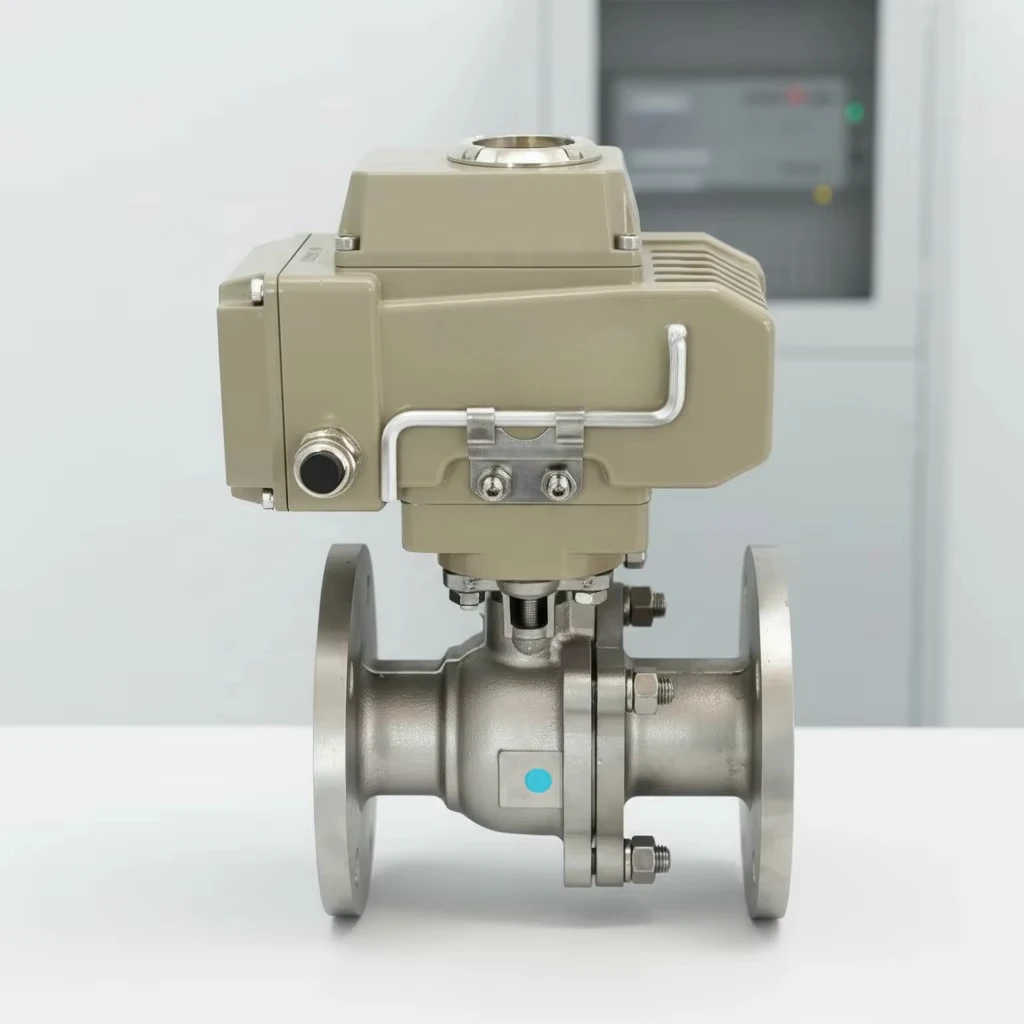 C800 SS304 SS316 Carbon Steel Stainless Steel 2 Inch 3 Inch  2/2 Way Motorized Electric Ball Valve with 4 20ma Electric Actuator