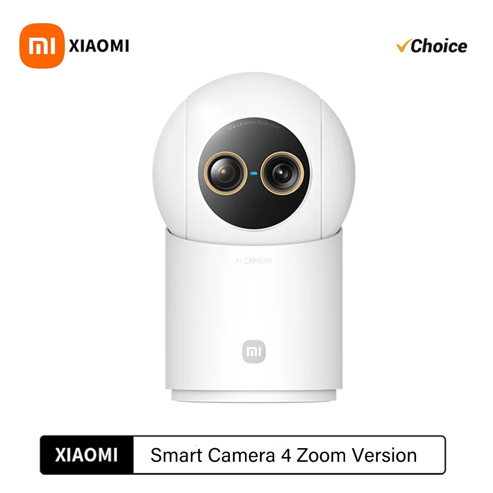 Xiaomi Smart Camera 4 9X Zoom Edition 8MP+5MP Dubbele Camera's f/1.6 ISP Groot Diafragma 4K Beeldsensor AI Humanoïde & Huisdier Detectie CN