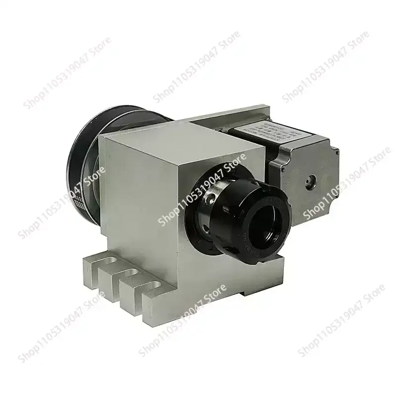4 Axis  Rotary Axis ER32 Collet A Axis Harmonic Drive Center Height 65MM NEMA 23  Engraving Machine Woodworking Tools