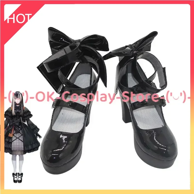 Jvaauutei Raden Cosplay Shoes PU Leather Shoes Halloween Carnival Boots Vtuber Cosplay Prop Custom Made