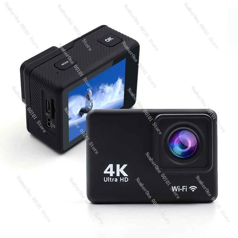 Outdoor waterproof sports camera 4K high definition wide angle shooting diving cycling anti shake sports camera DV factory
