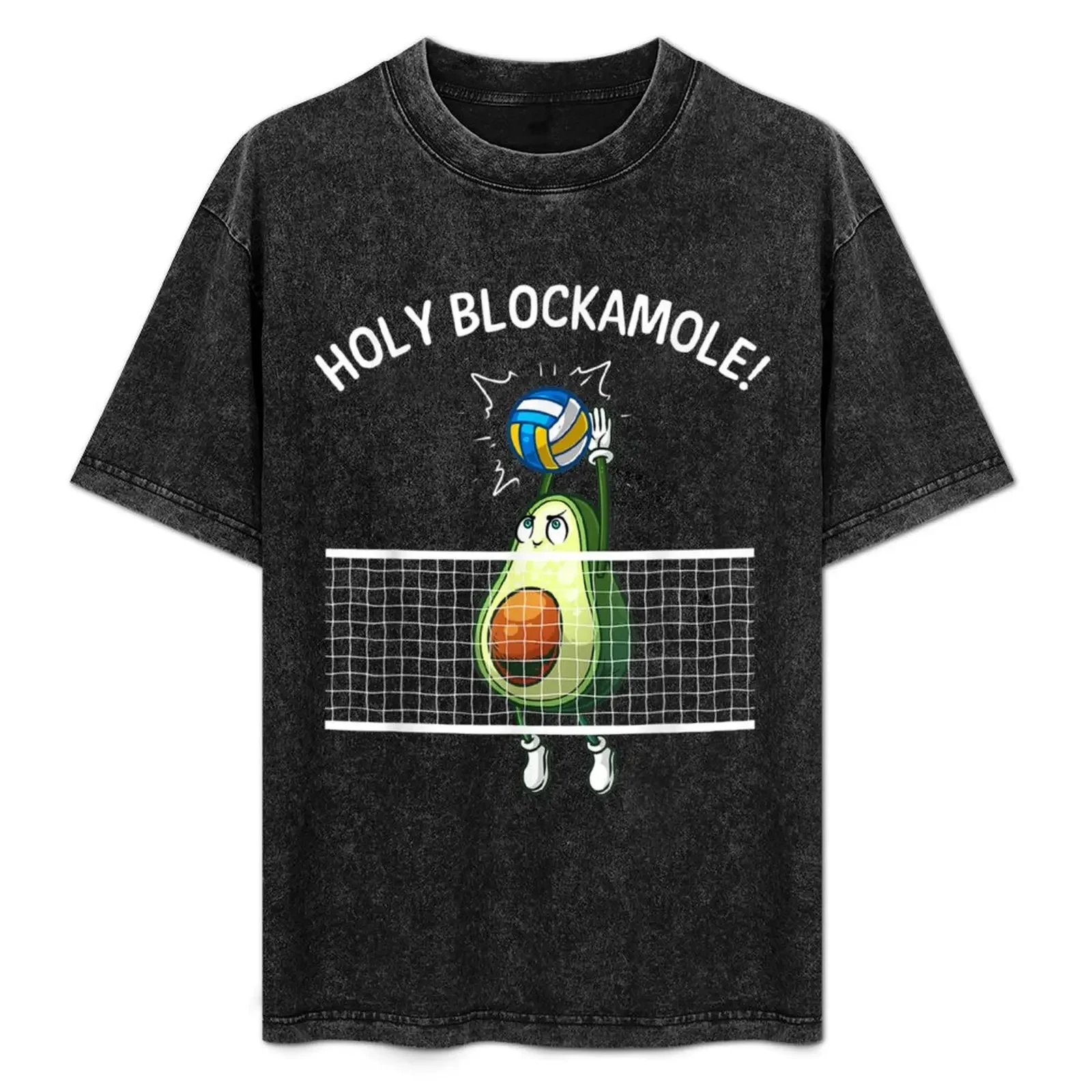 

Funny Volleyball For Men Women Holy Guacamole Player Blocker T-Shirt oversized sweat valentines clothes T-shirt men