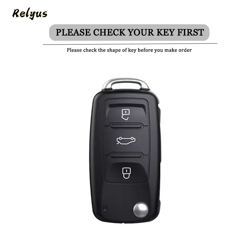 TPU Car Key Case For  VW Polo Golf Passat Tiguan Beetle Scirocco Caddy Jetta T5 Eos For Skoda Octavia Seat Leon Altea MK6