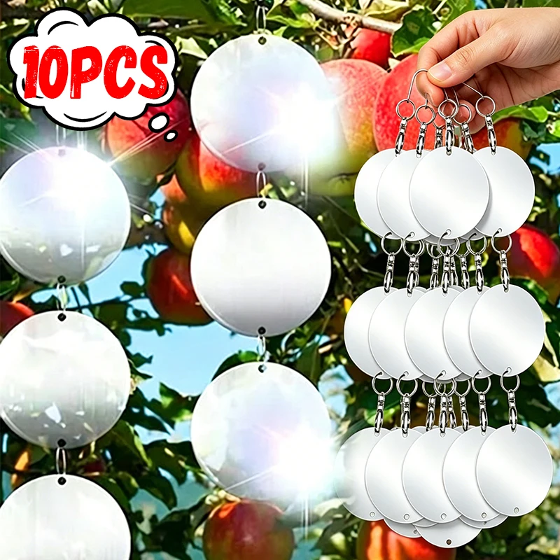 Garden Highly Reflective Bird Reflectors Double-Sided Sheet Bird Repellents Orchard Courtyard Balcony Crop Pigeon Scarer Mirrors