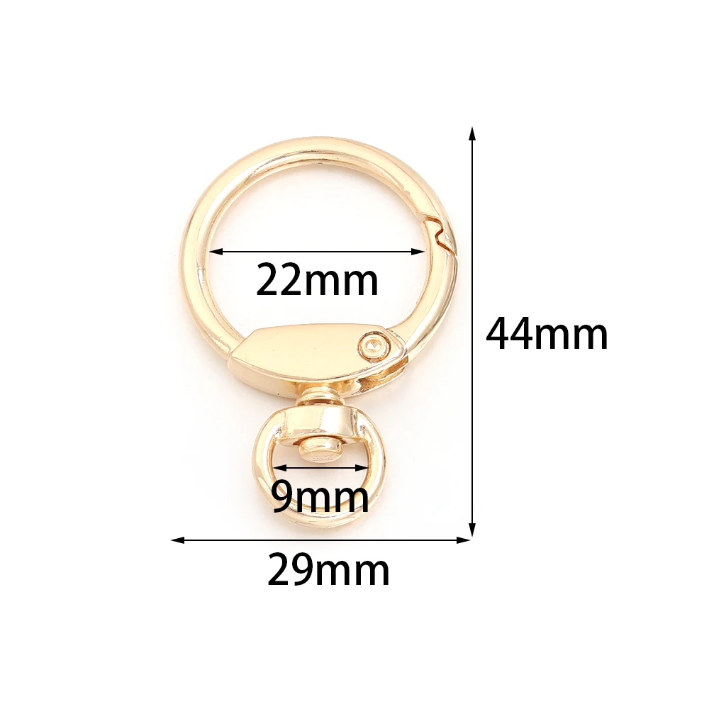 5pcs/lot Alloy Swivel Lobster Spring Openable O Ring Leather Bag Belt Strap Buckle Keyring Chain Spring Snap Clasp Accessories
