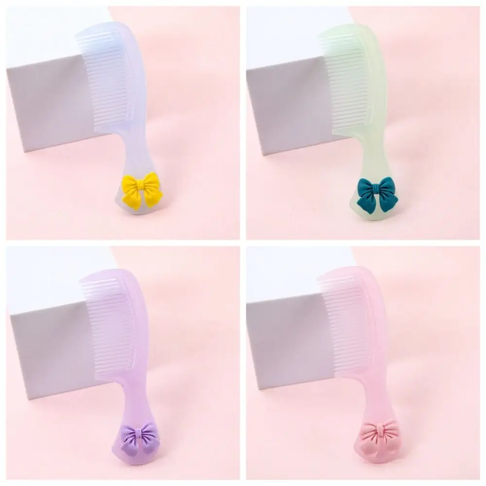

2 Pcs/bag Portable Cartoon Mini Comb Candy Color Anti Static Detangling Combs Fine-toothed Plastic Straight Combs Children