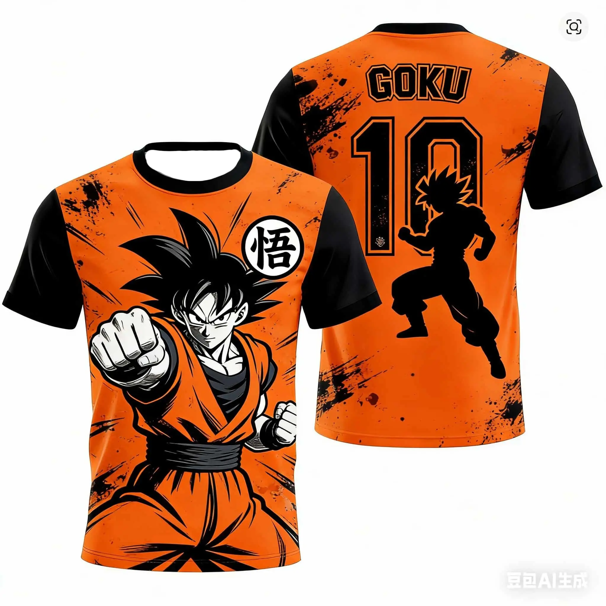 Familien-Partnerlook 2026: Neues Dragon Ball Goku 3D-gedrucktes Fußballtrikot für Herren – Anime-T-Shirt, besonderes Fußballtrikot