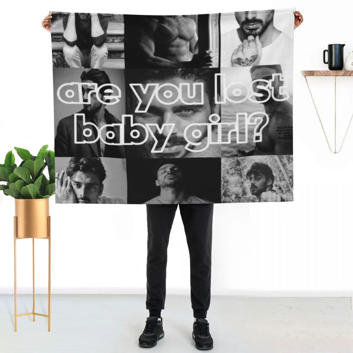 Michele Morrone, Are You Lost Baby Girl? Throw Blanket Hair warm winter Thin Stuffeds Designers Sofa Quilt Blankets