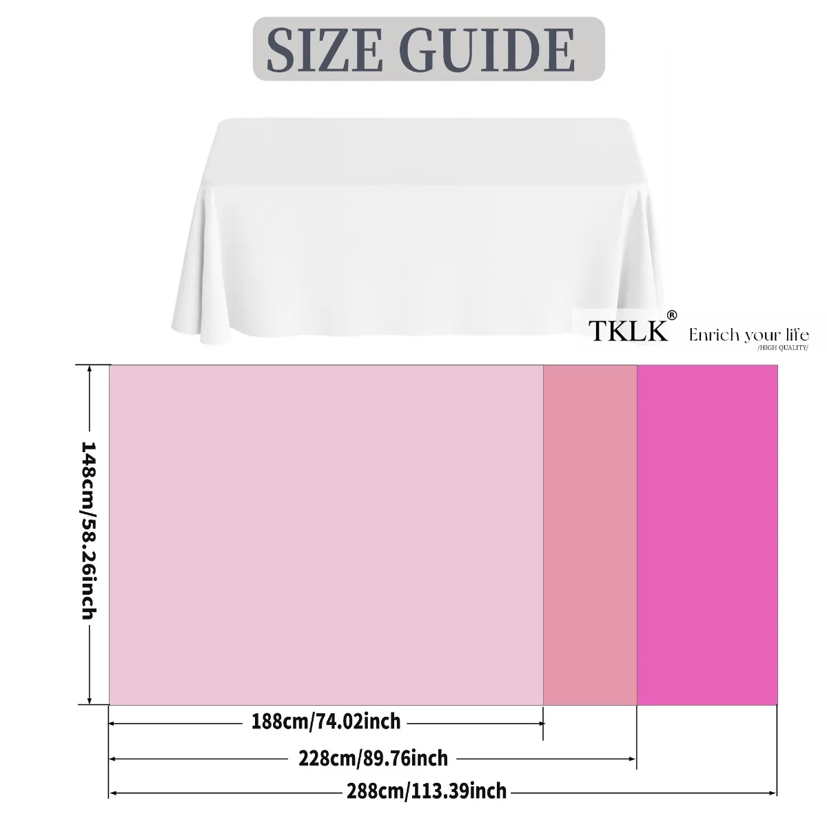 Custom Table Covers with Design, Custom Party Table Cloth, Polyester, for Weddings, Birthdays, Corporate Events, Tradeshows - view 2