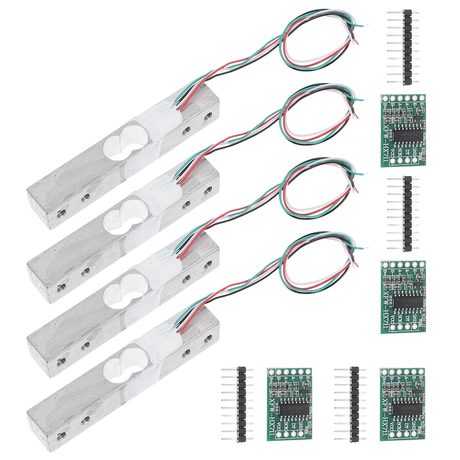 4Pcs Kitchen Scale Module Digital Load Cell Sensor Accurate Food Weighing Sensor Replacement Parts Portable Cooking Baking Scale