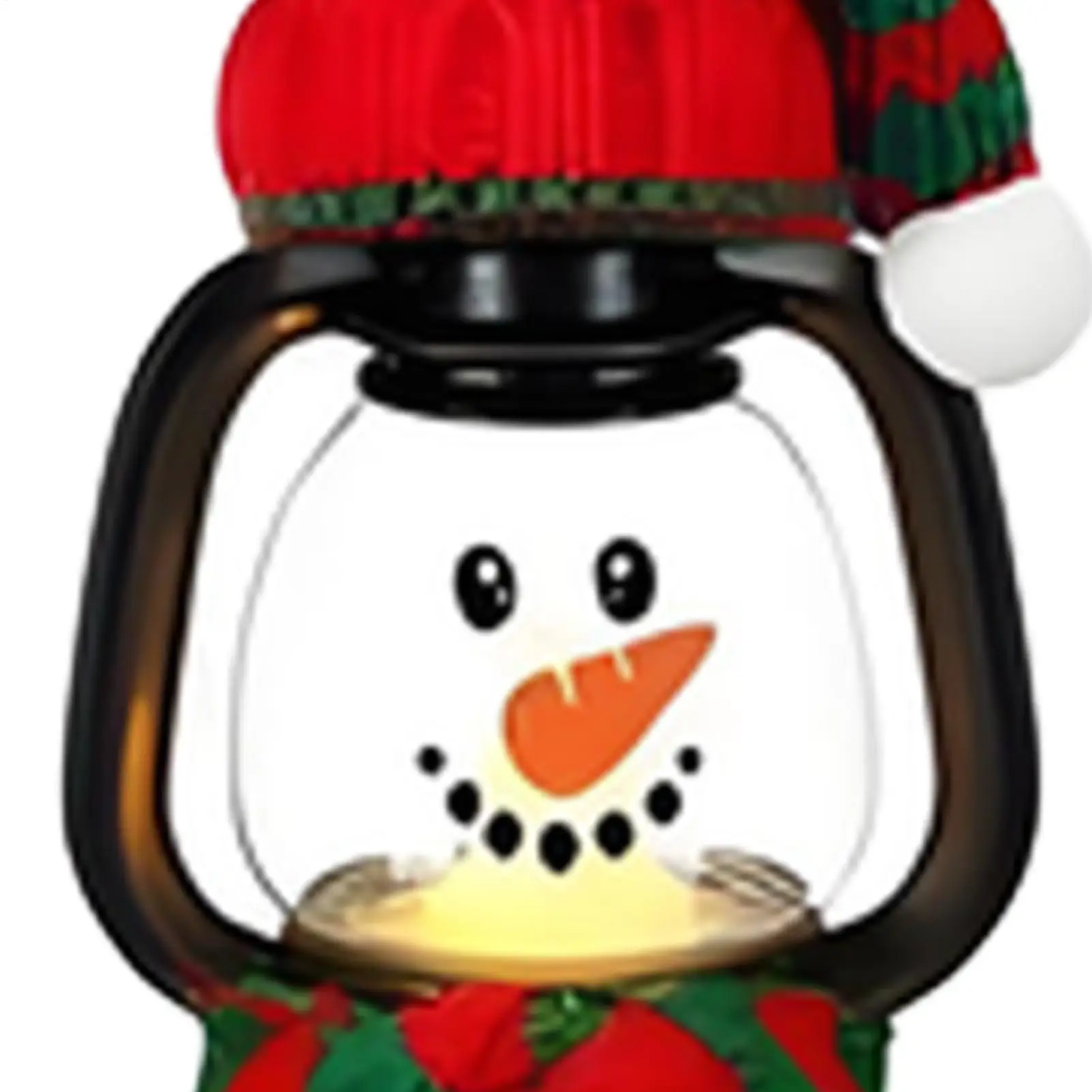 Christmas Lantern 2025 Home Decor With Hat Scarf Winter Portable Christmas Decorations For Door Entryway Windowsill Kitchen