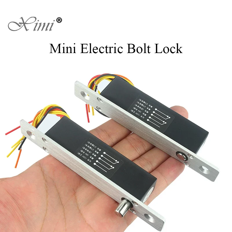 Electronic Bolt Lock DC 12V Mini Normally Open / Normally Closed Mode Access Control Electric Lock Storage Cabinet Door Locker