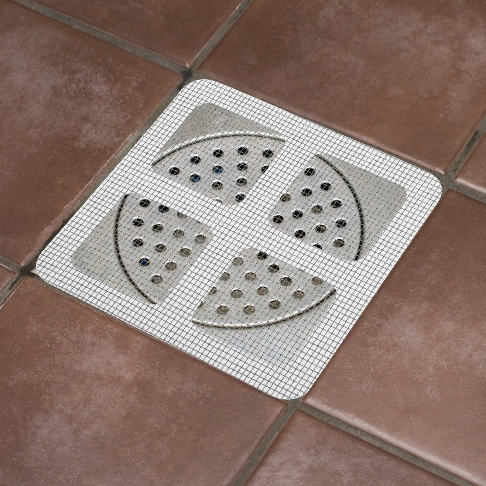 

20 шт. клейких сетчатых наклеек-фильтров для слива в ванной комнате, для улавливания волос, для кухонной раковины, ванны, душа, предотвращающие засоры