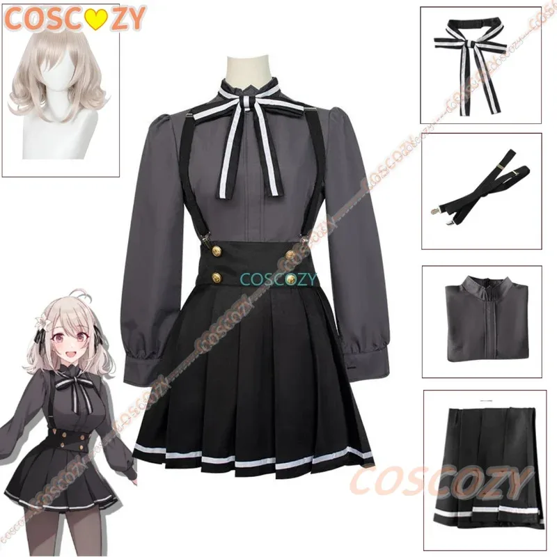qq681Spy Classroom Hanazono Lily Cosplay Costume Anime Wig School Uniform Spy Room Flower Garden Hairpin Stockings Party Girls W