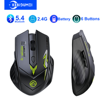 Bluetooth 5.4 Mouse Dual-Mode 2.4G Wireless Mouse 6 Buttons Gaming Mice Rechargeable Mouse 1600 DPI For PC Laptop Macbook
