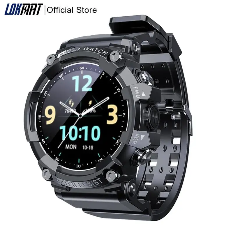 New LOKMAT ATTACK 3 Sport Smart Watch Support Bluetooth Calls Fitness Tracker Heart Rate Monitor Touch Screen Smartwatches for