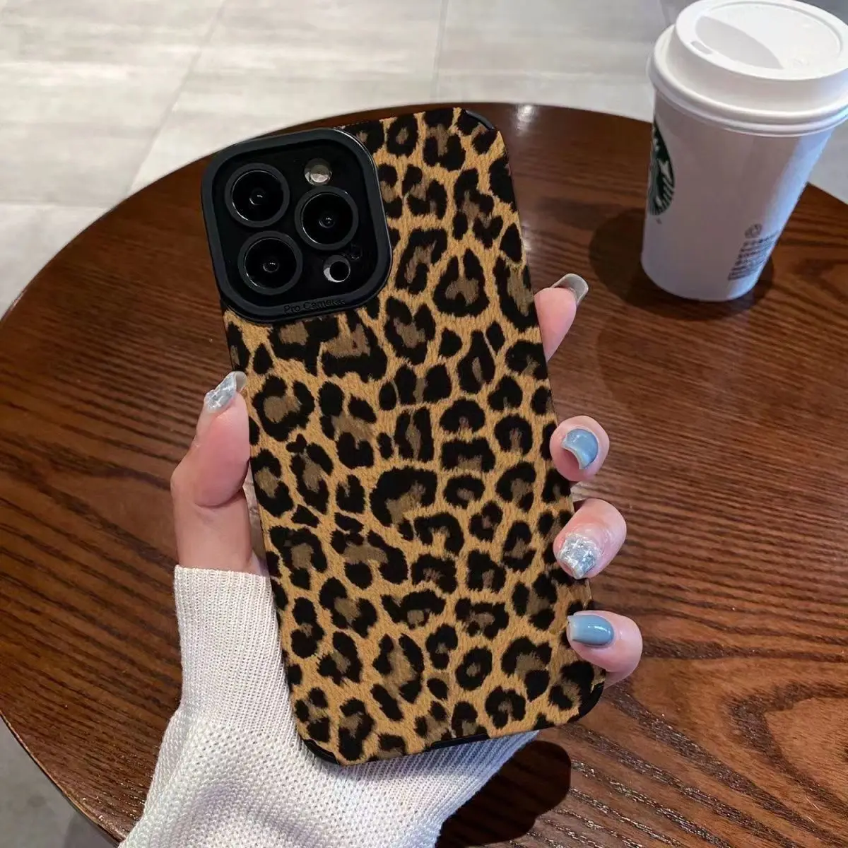 Creative Brown Leopard Pattern Apple Phone Case 15 14 13 12 11 Pro Max Mini X XR XS SE 7 8 Plus Anti Drop Durable Phone Case