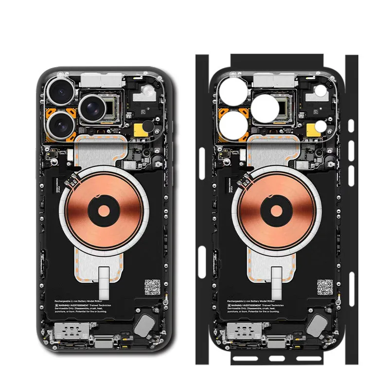 Película Adhesiva 3M Tear Down Skin Circuit para iPhone Air 17 16 15 14 13 Pro Max Plus 17Pro 16Pro, Protector de Pantalla Trasera