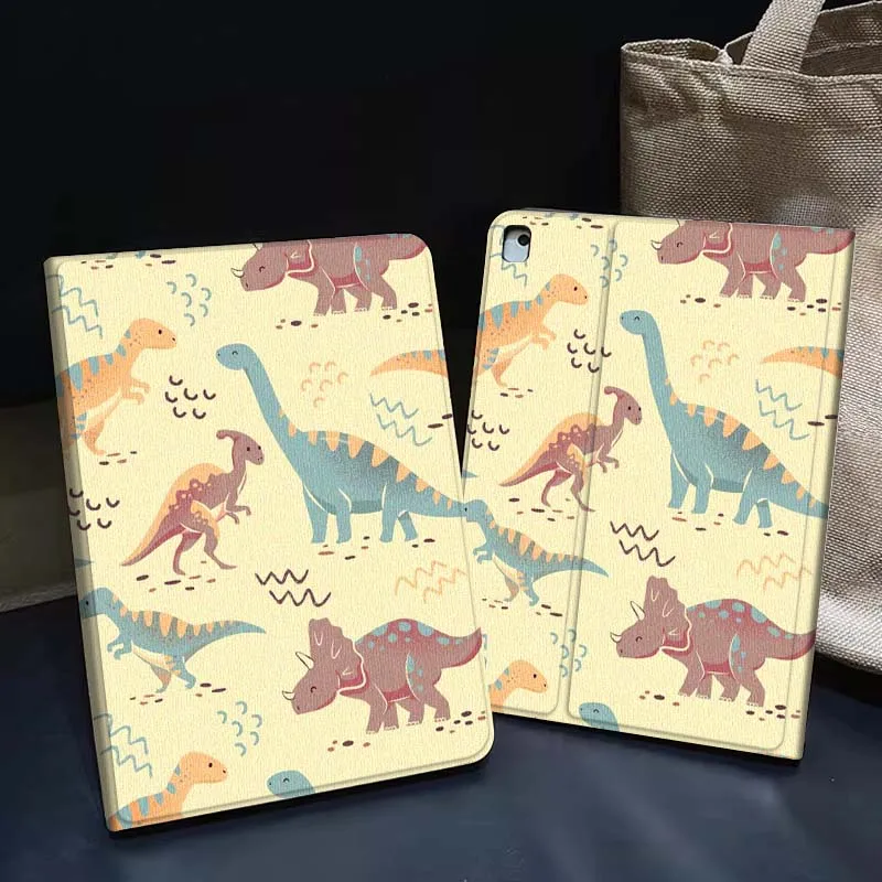 

Anime Art Dinosaur Art Tablet Case For iPad Pro Air 5th 6th 7th 13 M3 M4 M5 12.9 13.3 inch 2018 2022 2024 2025
