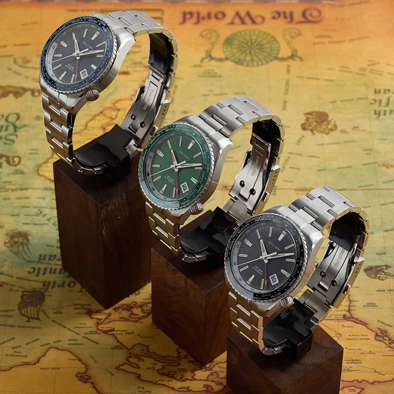 Baltany 2025 ساعة ميكانيكية جديدة للرجال NH34 40 مللي متر GMT رياضية S6083 إطار سيراميك 200 متر مقاوم للماء من الفولاذ المقاوم للصدأ Reloj Hombre