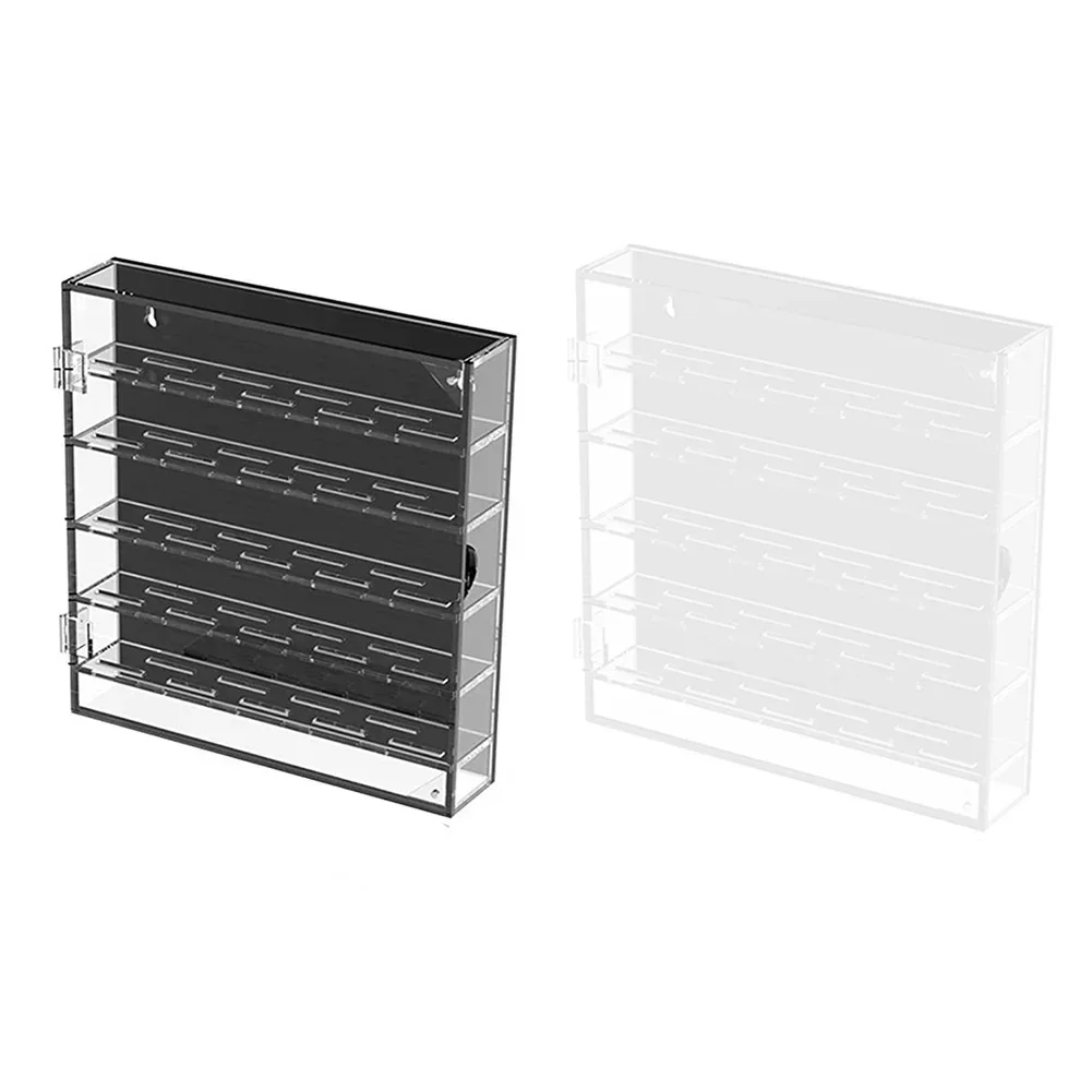 Clear Acrylic Round Coins Storage Boxes Badge Collection Display Cabinet Gold Coin Collector Box Badge Organiser Display Holder