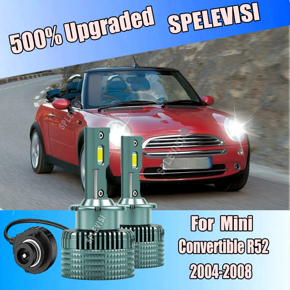 

85122 66240 66040 HID светодиодные лампы 24000LM CSP чип фары турбовентилятор охлаждения для Mini Convertible R52 2004 2005 2006 2007 2008