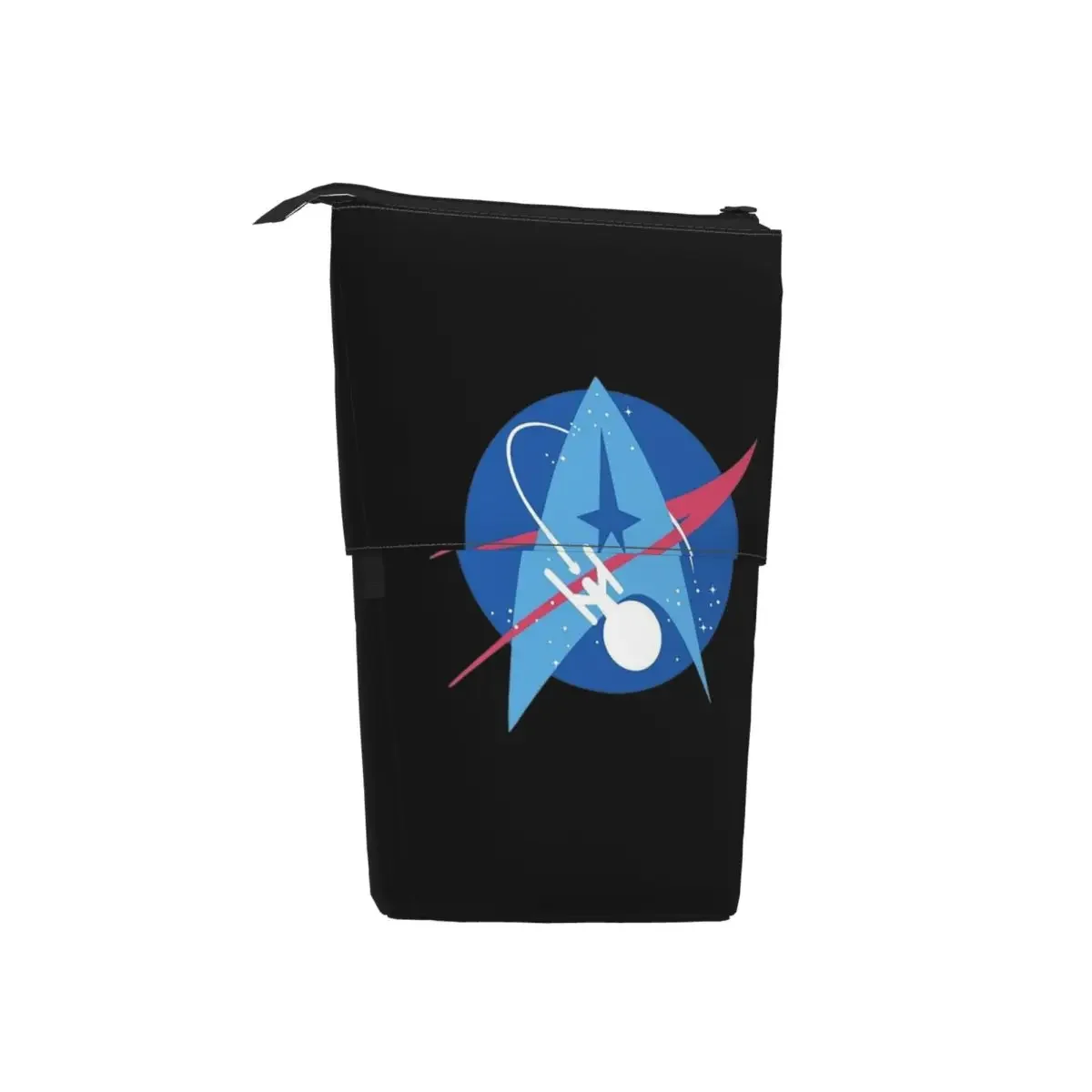 Star Treks Science Fiction TV Series Reversible Pencil Case Pencil Pouch Storage Pencil Bag for Boys Girls Gifts