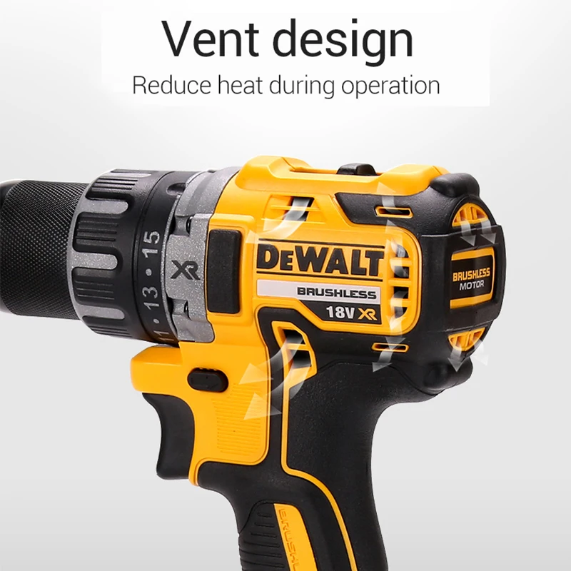 DEWALT Cordless Electric Drill 18V High Torque Brushless Multifunctional DCD791 Screwdriver 1/2\