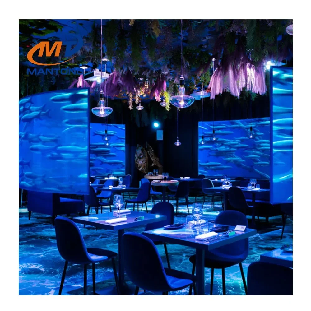 Multi-sensory Dining Immersive Projection Experience Restaurant/Hotel 360 Immersive Wall Mapping Projection