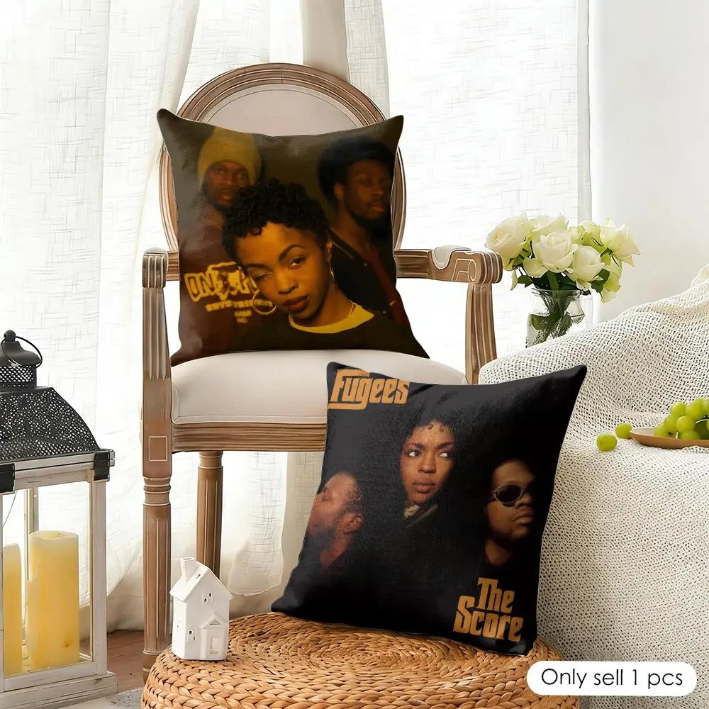 Hip-hop Group F-Fugees Cushion Cover Organic Linen Square Pillow Case Durable Non-Allergenic And Kind To Skin