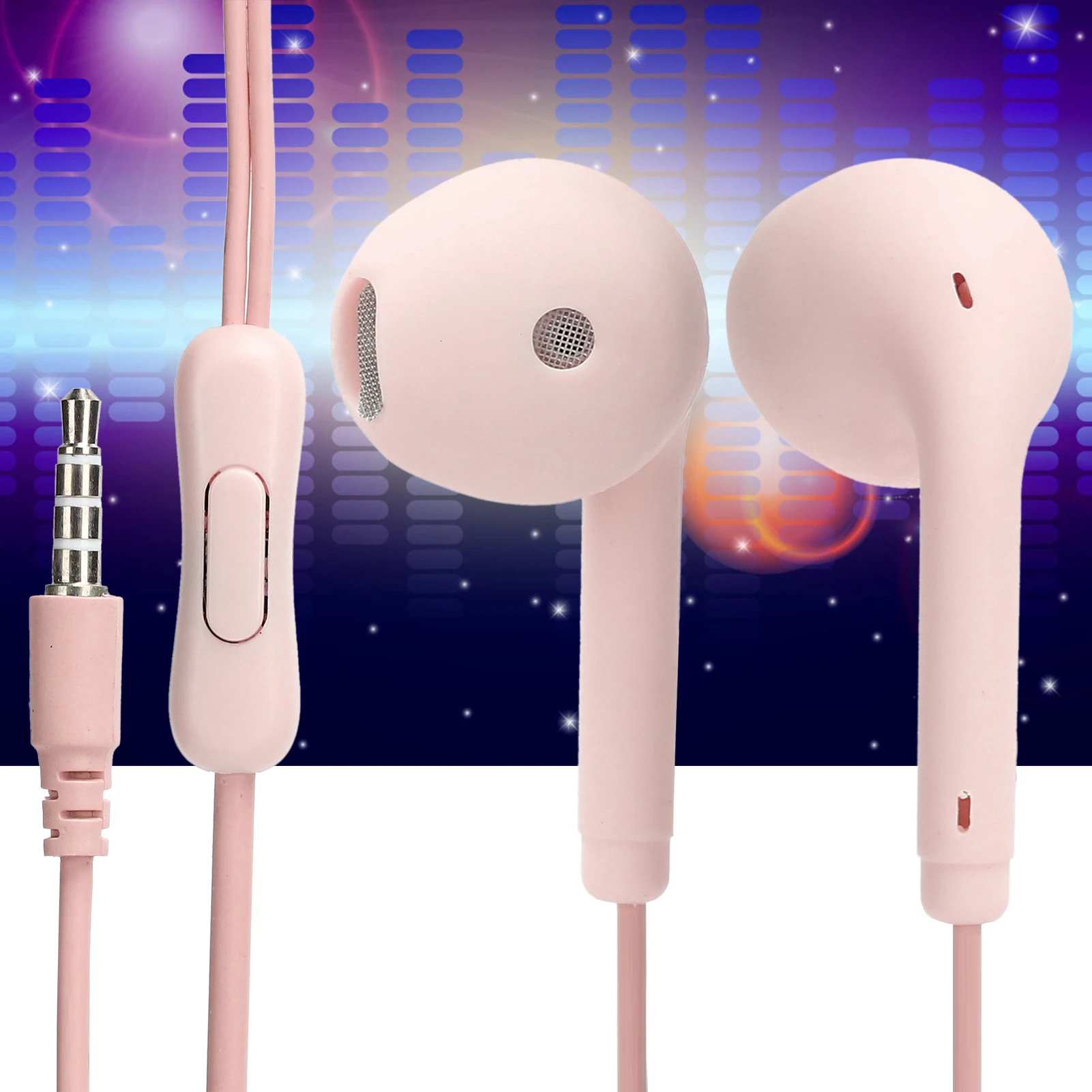 U19 Wired Earphone Earplug Style Sport Earphone 3.5mm HiFi-Level Sound Quality Can Call Student Teenager Online Class Daily Use