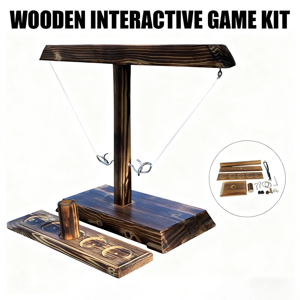 لعبة خشبية على شكل حلقة رمي المعركة، لعبة شرب الحفلات، لعبة تفاعلية سريعة السرعة، مستلزمات ألعاب الشرب للحفلات للبالغين