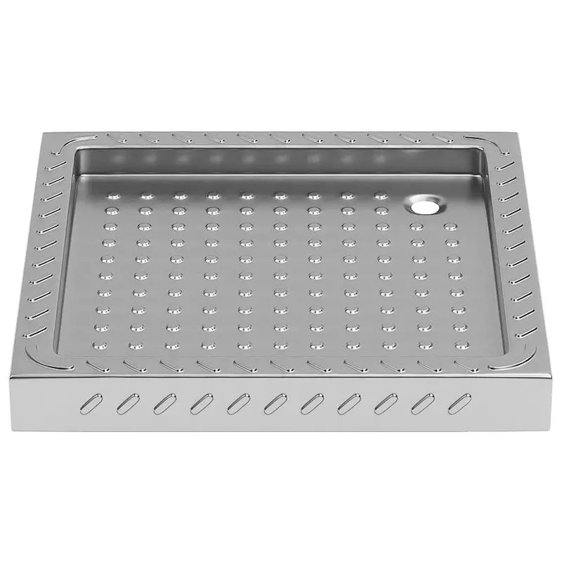 

304 stainless steel shower room chassis, household bathroom basin, non-slip bathroom base, RV cruise ship shower room