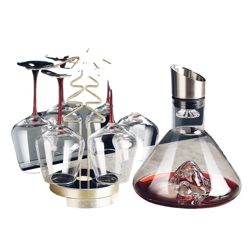 

Premium red wine glass decanter set Household light luxury wine High-end new wine set