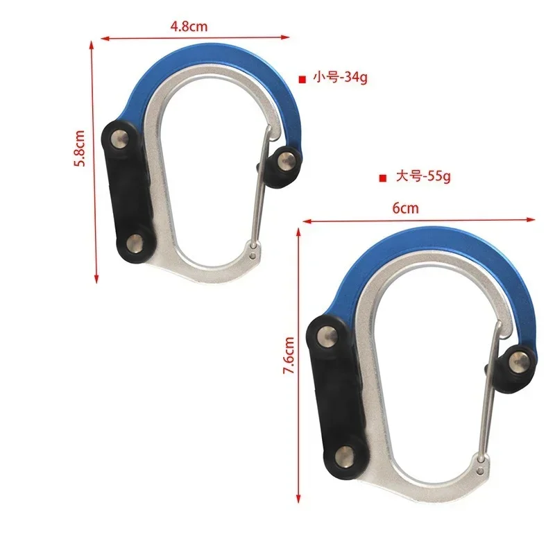 Fivela De Montanhismo De Liga De Alumínio Gadget De Acampamento Mochila De Viagem De Caminhadas Gadget De Escalada, Carabiner Clips, Acessórios De Pesca Ao Ar Livre