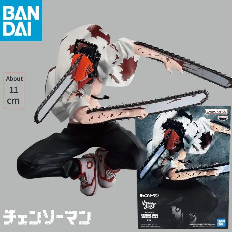 BANDAI Oryginalne BANPRESTO CHAINSAW MAN Denji Figurki Anime WIBRACJE GWIAZD Figurka Model PVC Zabawki Dla Dzieci Prezenty