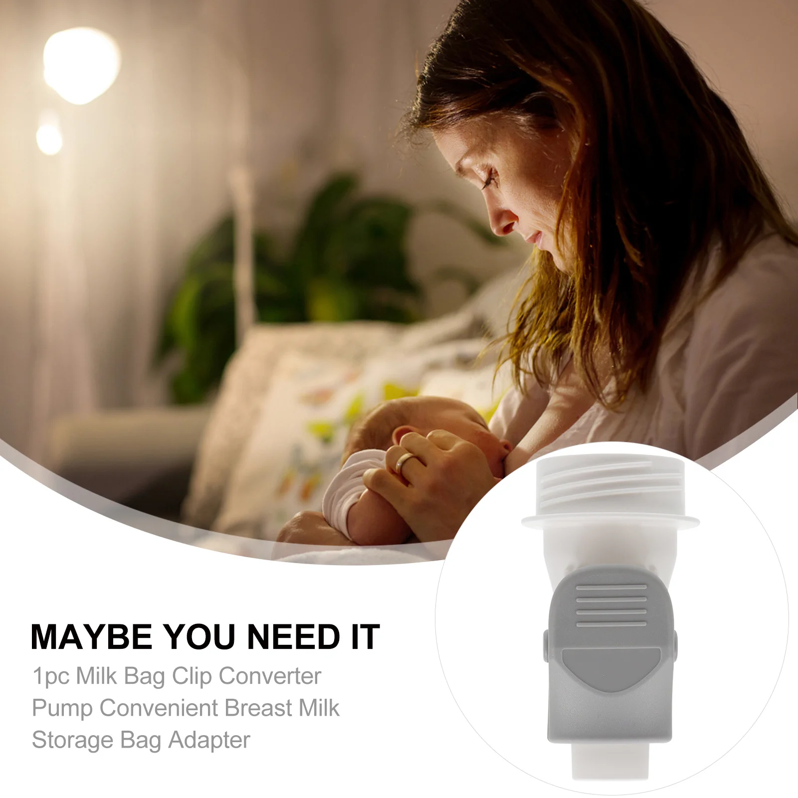 1 قطعة مضخة الثدي كيس الحليب محول محول لنظام ضخ قطر واسع النقل المباشر إلى أكياس تخزين المشبك تقليل النفايات