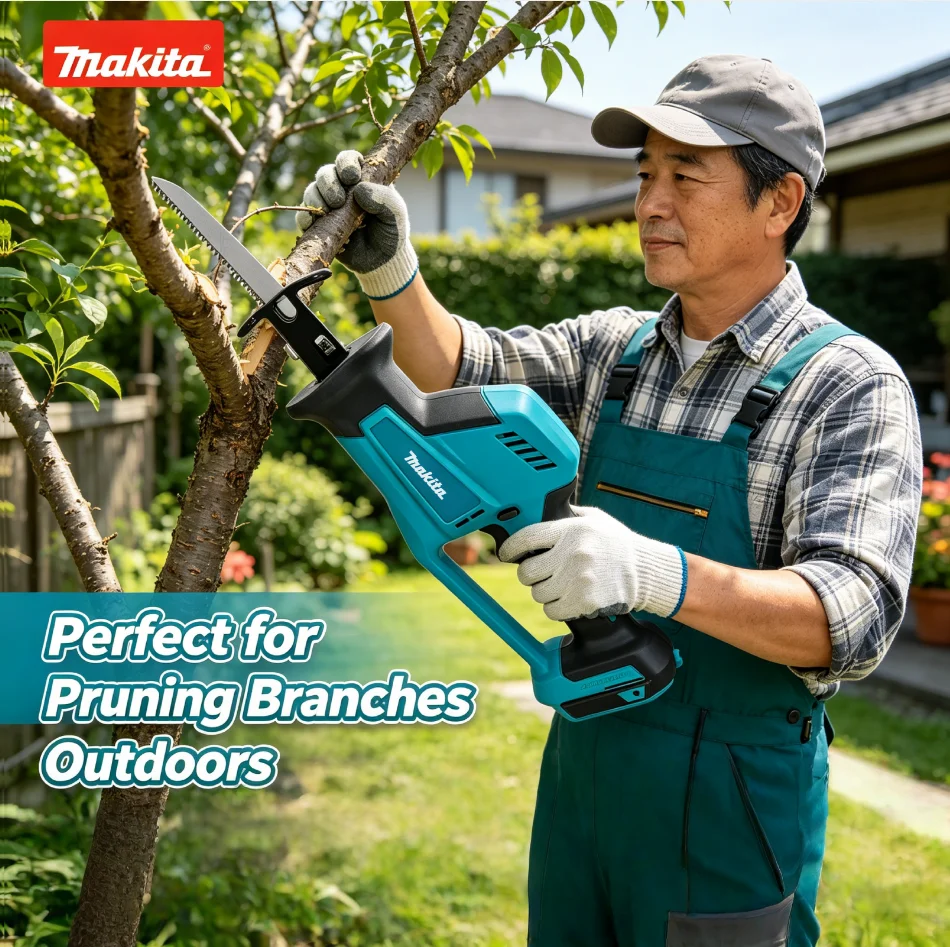 

Makita Cutting Saw Portable Saw Power Tool DJR189 18V Cordless Electric Reciprocating Saw Brushless Rechargeable Wood Metal