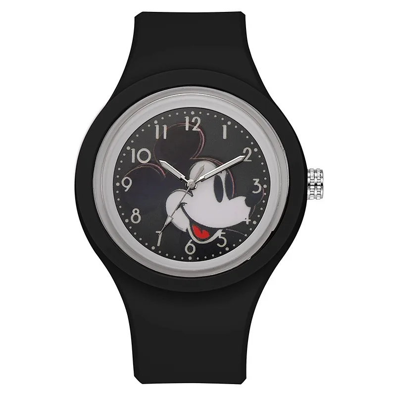 Disney Minnie Mouse Children Watch Mickey Minnie Mouse Anime Figure Watches Children Cartoon Quartz Watches for Girls Gifts