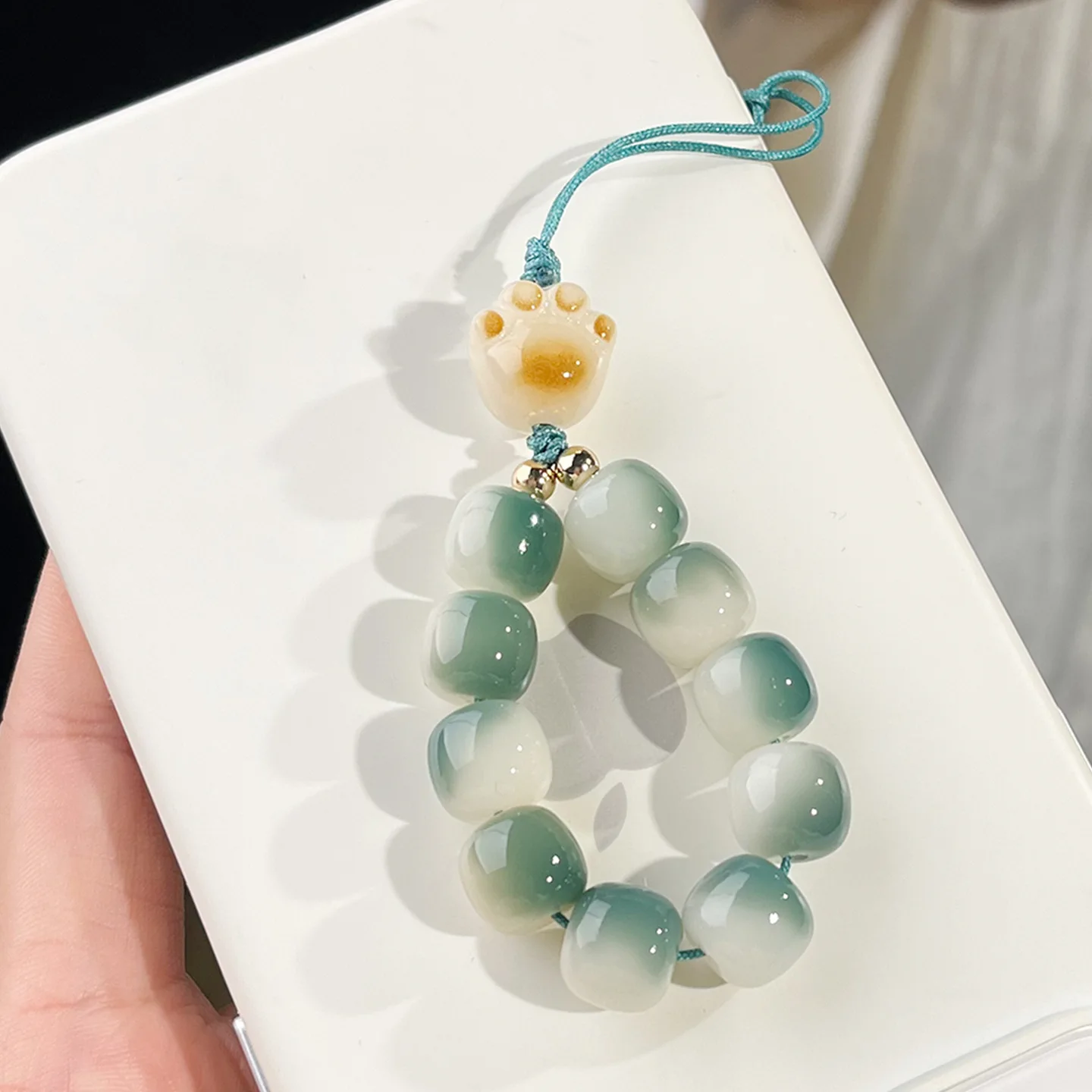 

Милый кулон с кошачьим когтем, цепочка для мобильного телефона, буддийская культурная игрушка, маленький ручной поворотный чехол для мобильного телефона, подвесной орнамент