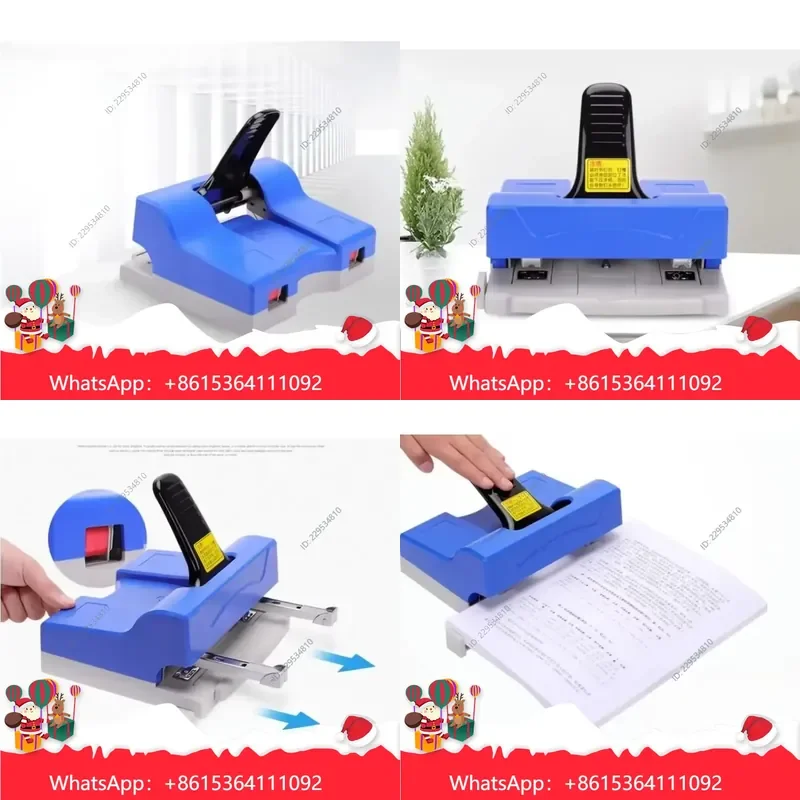 1pc Manual Standard Format Stapler for Double-Headed Binding Machine Compatible For Model，practical use