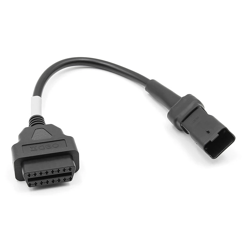 

Кабель ABHX-OBD для мотоциклов Ducati, 4-контактный диагностический кабель, адаптер с 4-контактного разъема на 16-контактный OBD2