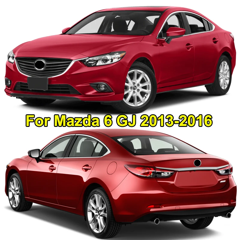 Accessories 2pc Fit For Mazda 6 Atenza 2012-2016 Chrome Steering Wheel Panel Cover Badge Insert Trim Accent