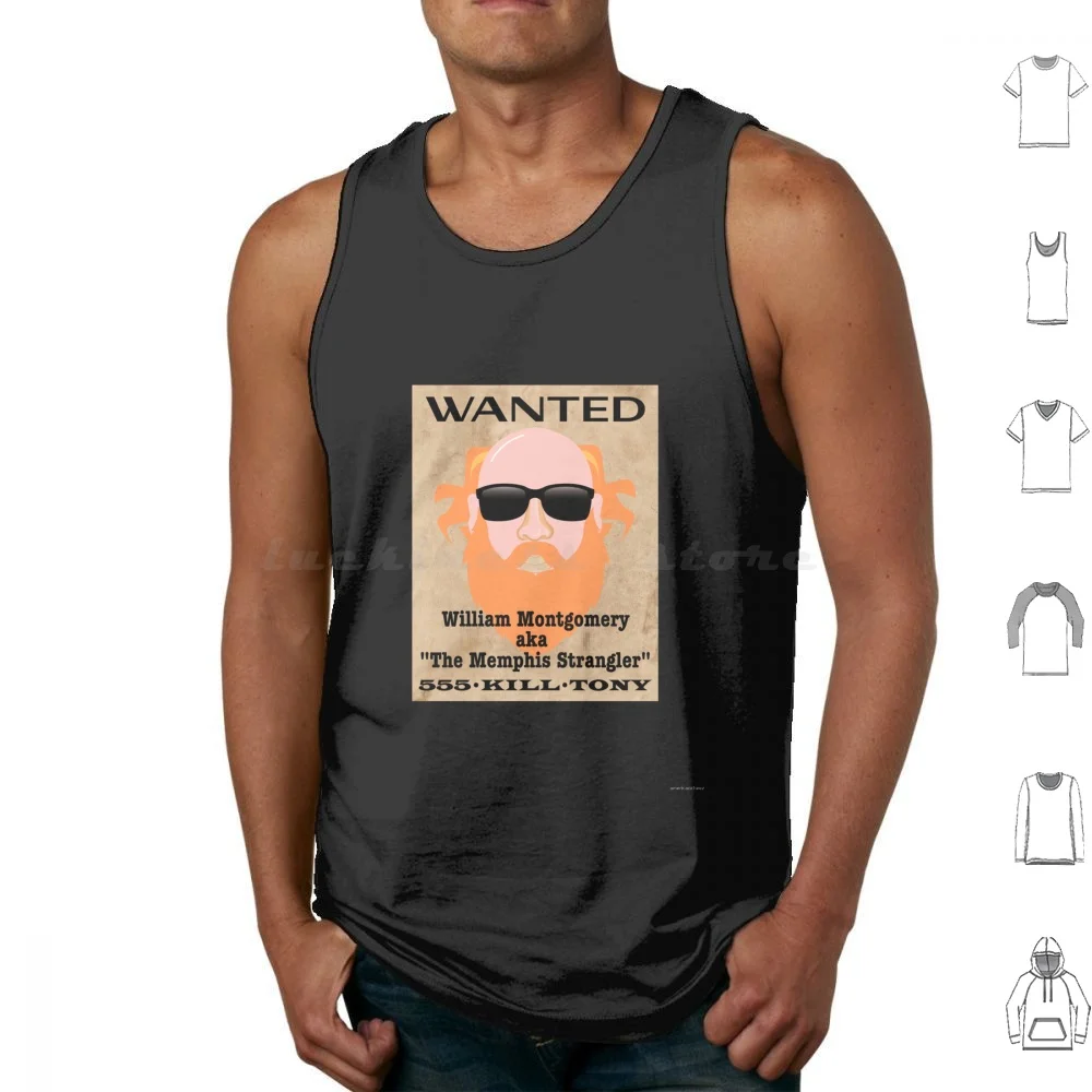 William Montgomery Tank Tops Vest Sleeveless Comedy Vanilla Gorilla Memphis Strangler Hinchcliffe Wanted Pop Art