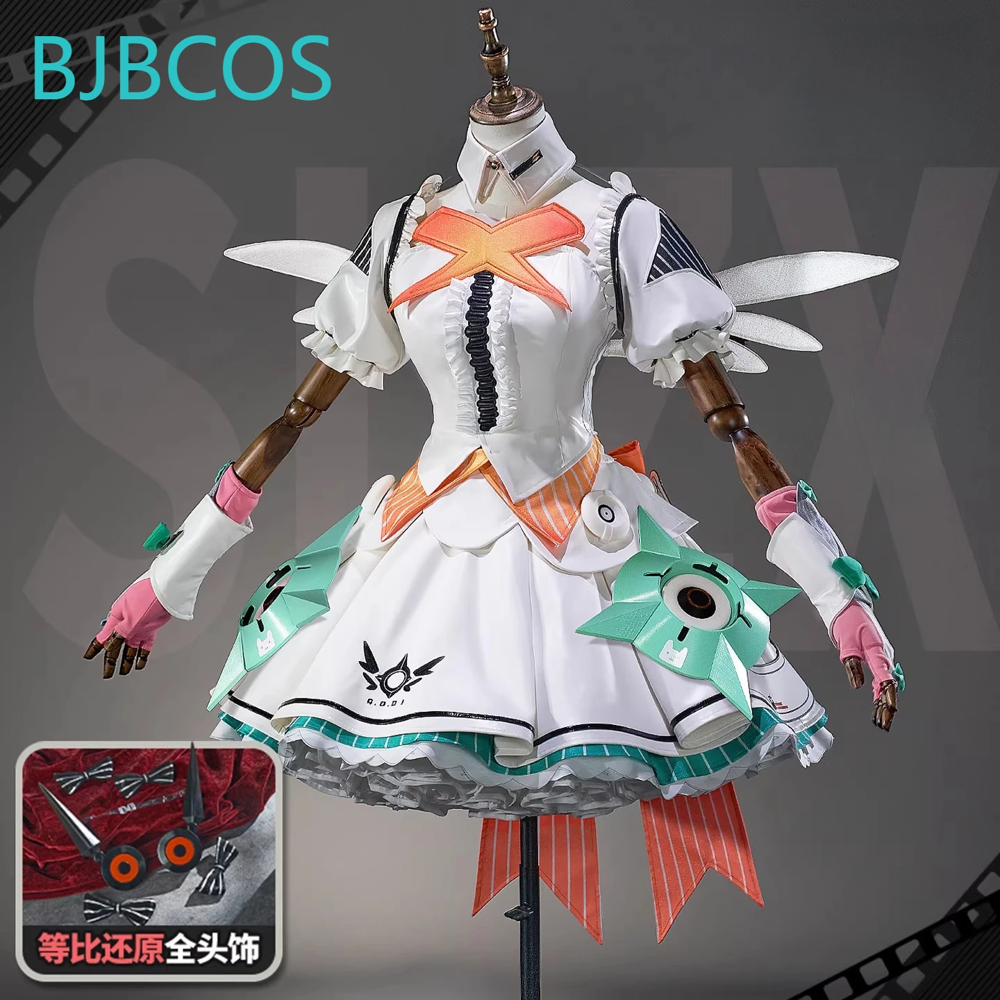 

Zenless Zone Zero ZZZ Aria Cosplay Costume Dress Carnival Halloween Party Anime Game Role Play wings