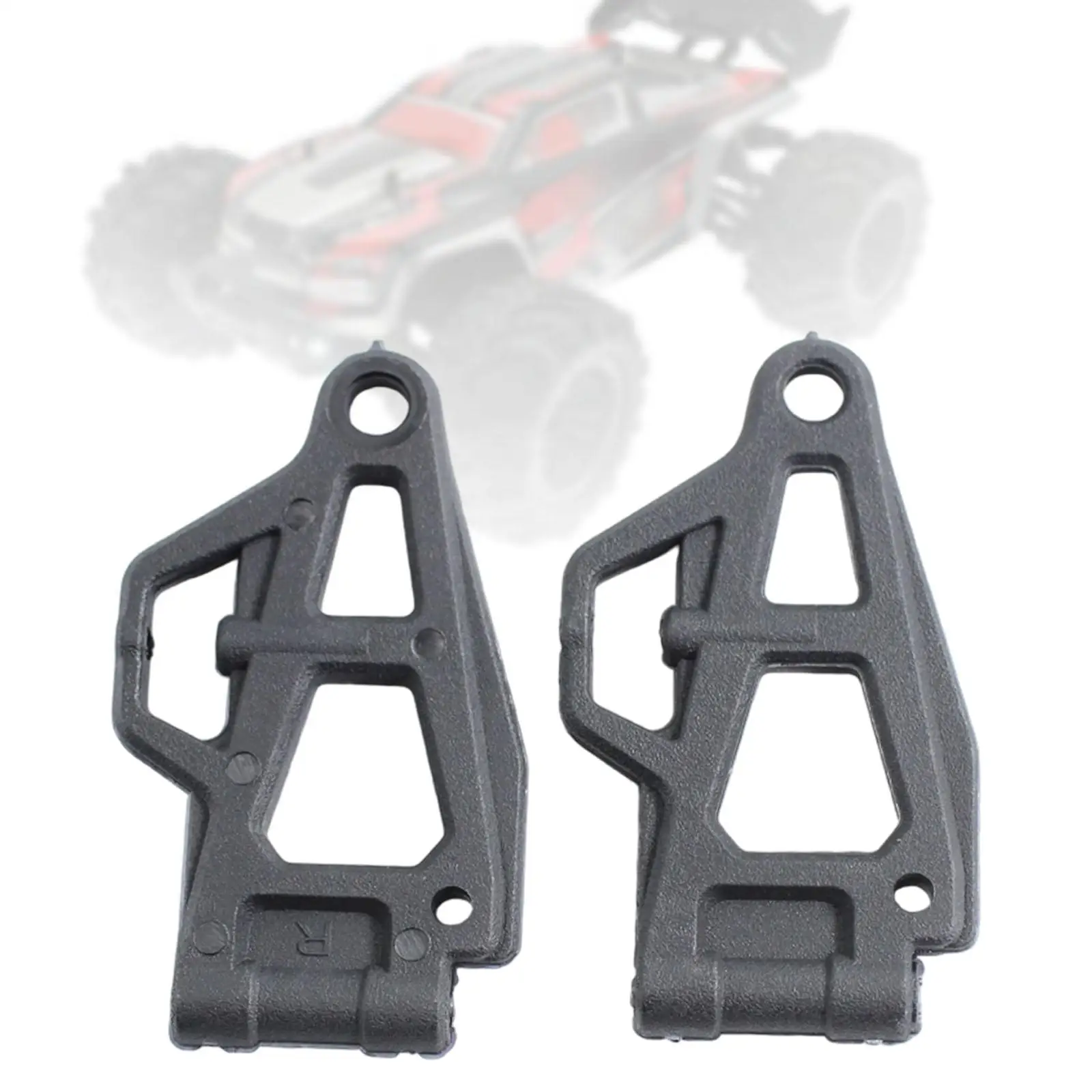 Brazos inferiores delanteros de coche teledirigido, piezas de repuesto a escala 1/18, brazos de suspensión A para coche de Control remoto 18103Pro 18101Pro, todoterreno eléctrico, 2 uds.