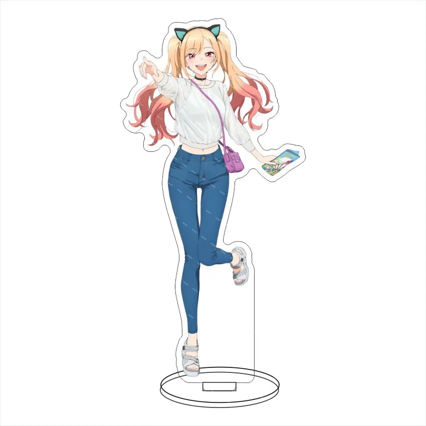 Zdjęcie 7: 16CM Anime Akrylowy Stojak My Dress-Up Darling Kitagawa Marin Inui Sajuna Inui Shinju Figurki Ozdobne Wykwintne Prezenty