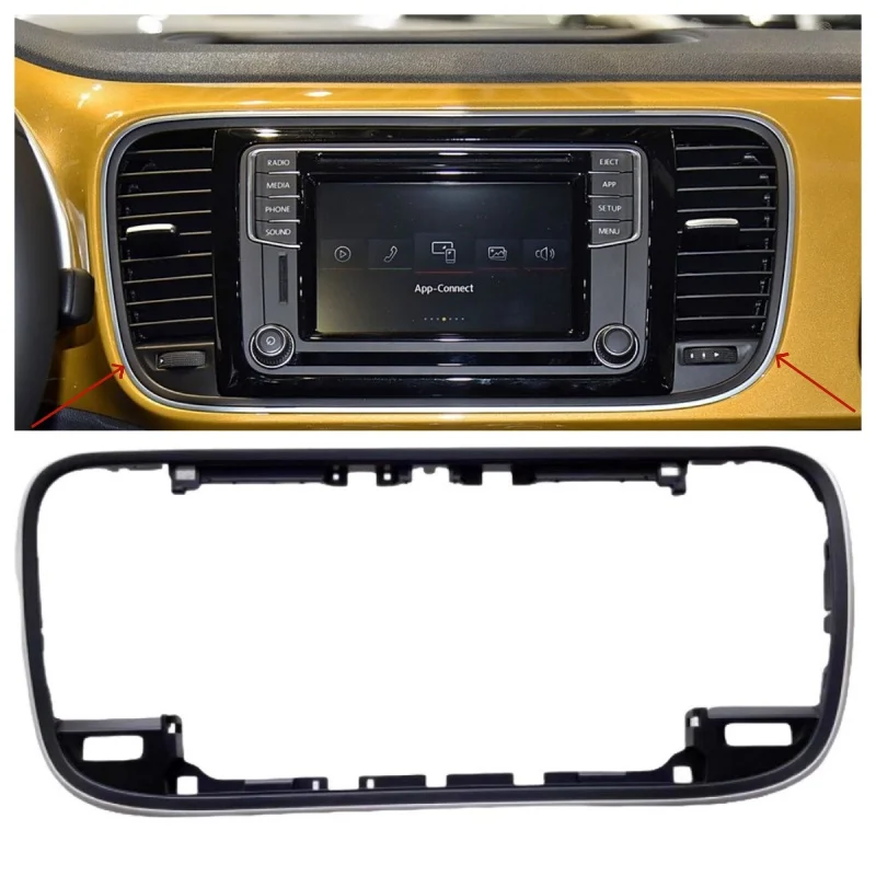 

For Volkswagen's New Beetle Air Outlet Grille Bracket, Dashboard Bright Frame Car Accessories Interior Car Stuff